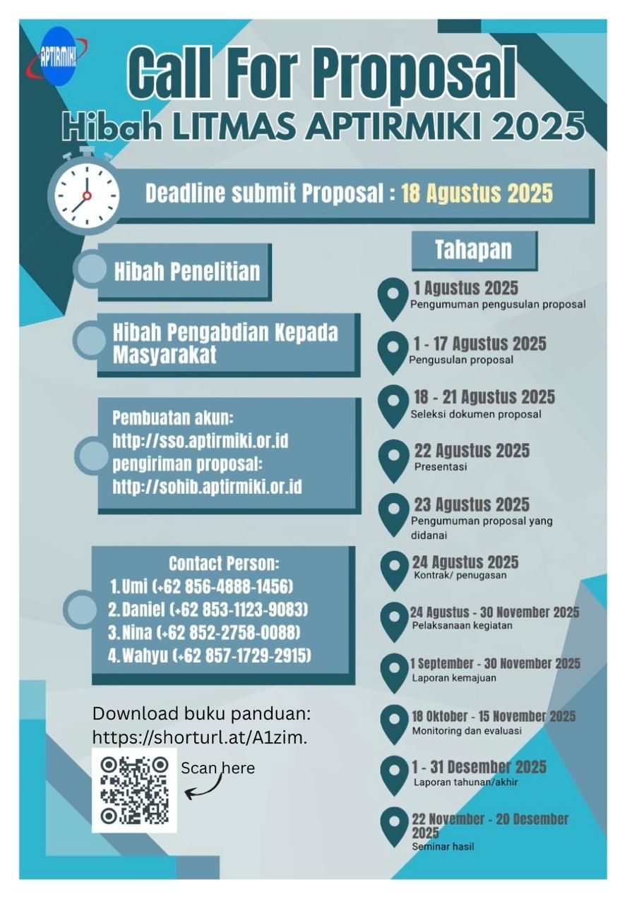 Call For Proposal Hibah LITMAS APTIRMIKI 2025